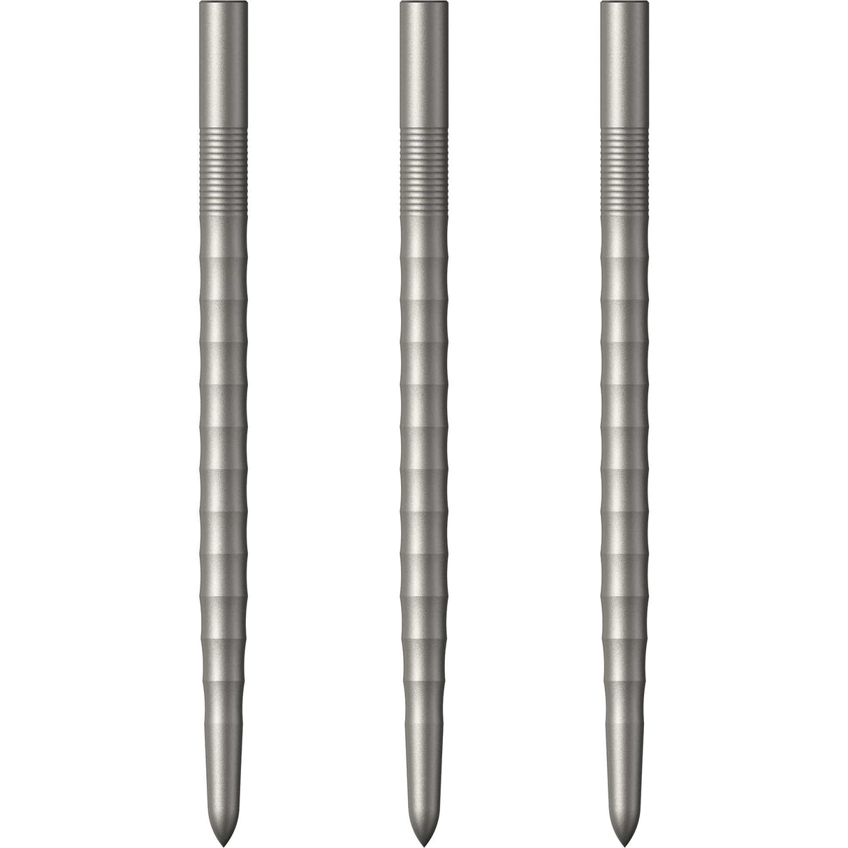 Mission Ripple Dart Points - Steel Tip Replacement Points - Silver 40mm