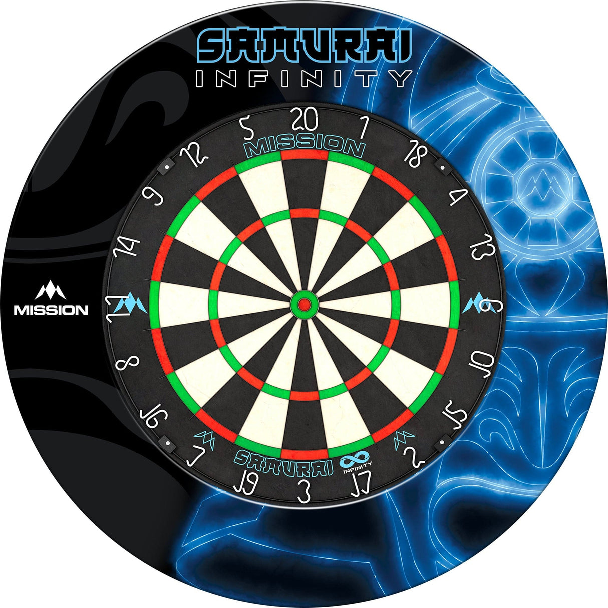 Mission Samurai Infinity Professional Dartboard Surround - Blue