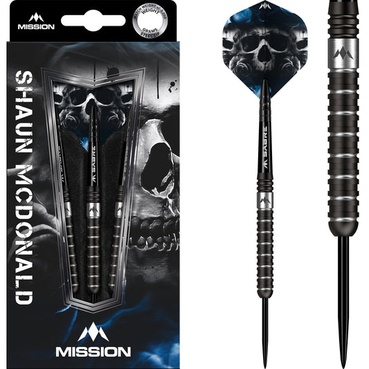 Mission Shaun McDonald Darts - Steel Tip - 95% - Black PVD 21g