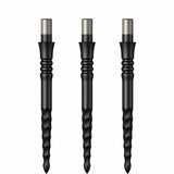 Mission Sniper Points - Steel Tip - Precision Spare Points - Lunar FS - Black 28mm