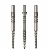 Mission Sniper Points - Steel Tip - Precision Spare Points - Lunar FS - Silver 28mm