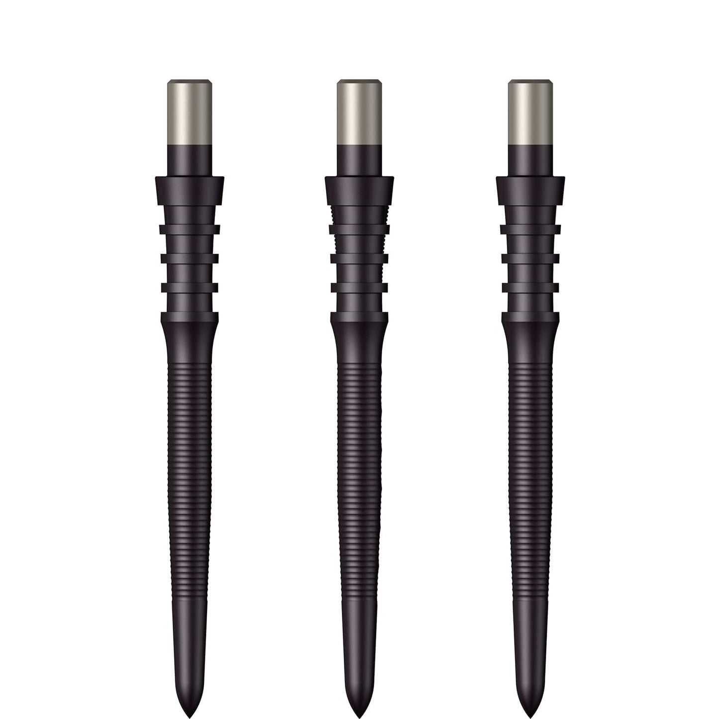 Mission Sniper Points - Steel Tip - Precision Spare Points - Micro Grip - Black 28mm