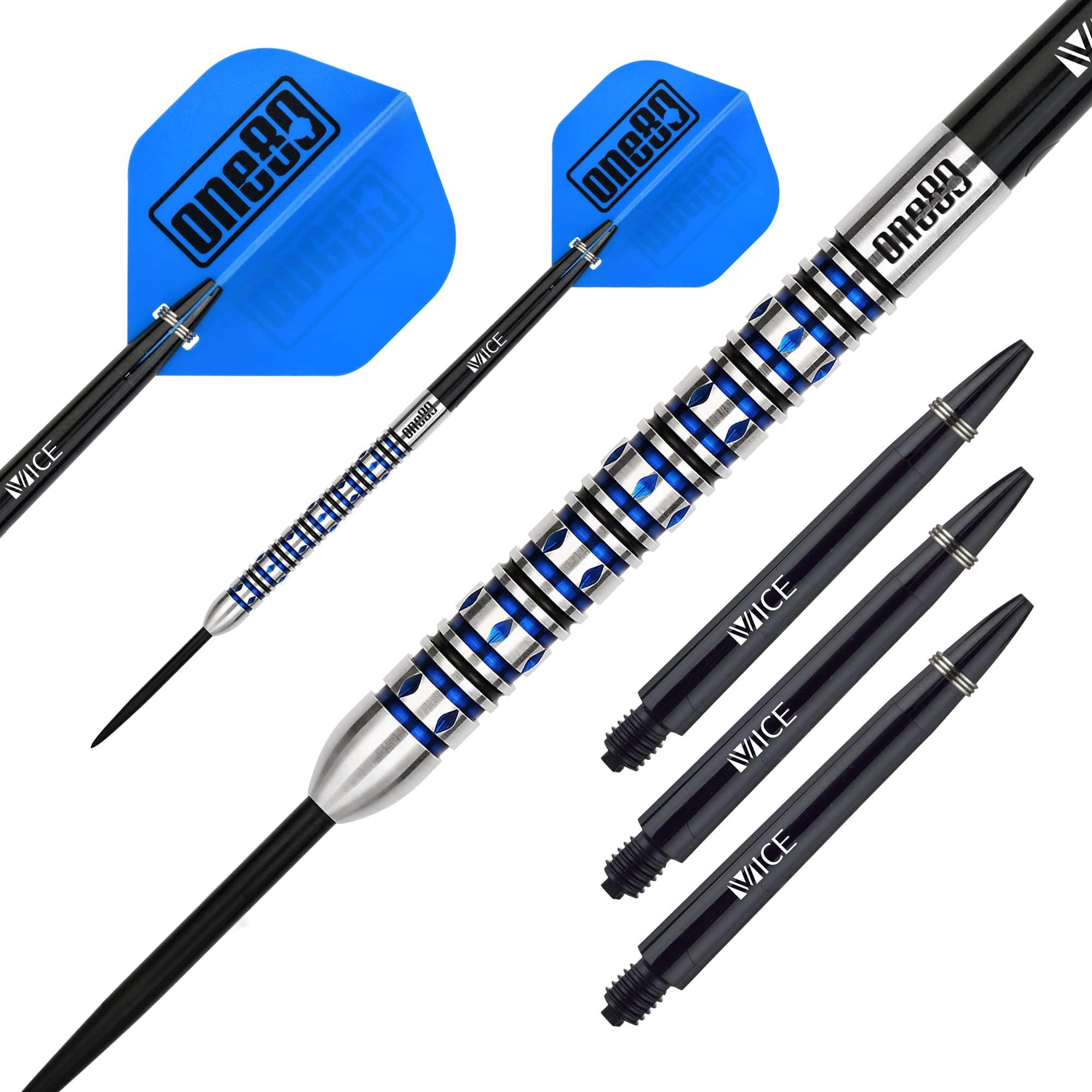 One80 Alexis Toylo Darts - Steel Tip - Cool Cat - Blue - 22g