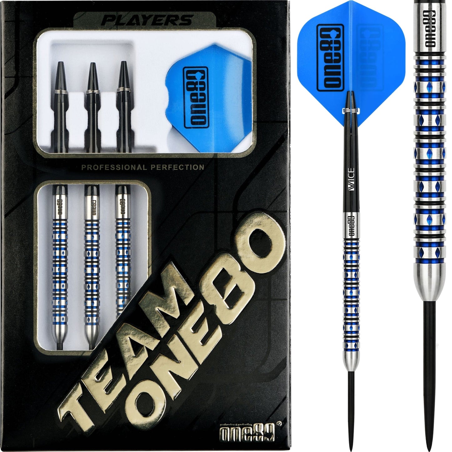 One80 Alexis Toylo Darts - Steel Tip - Cool Cat - Blue - 22g 22g