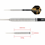 One80 Back To Basic Darts - Steel Tip - BAS - Natural - Ringed