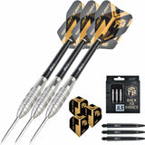 One80 Back To Basic Darts - Steel Tip - JLS - Natural - Ringed