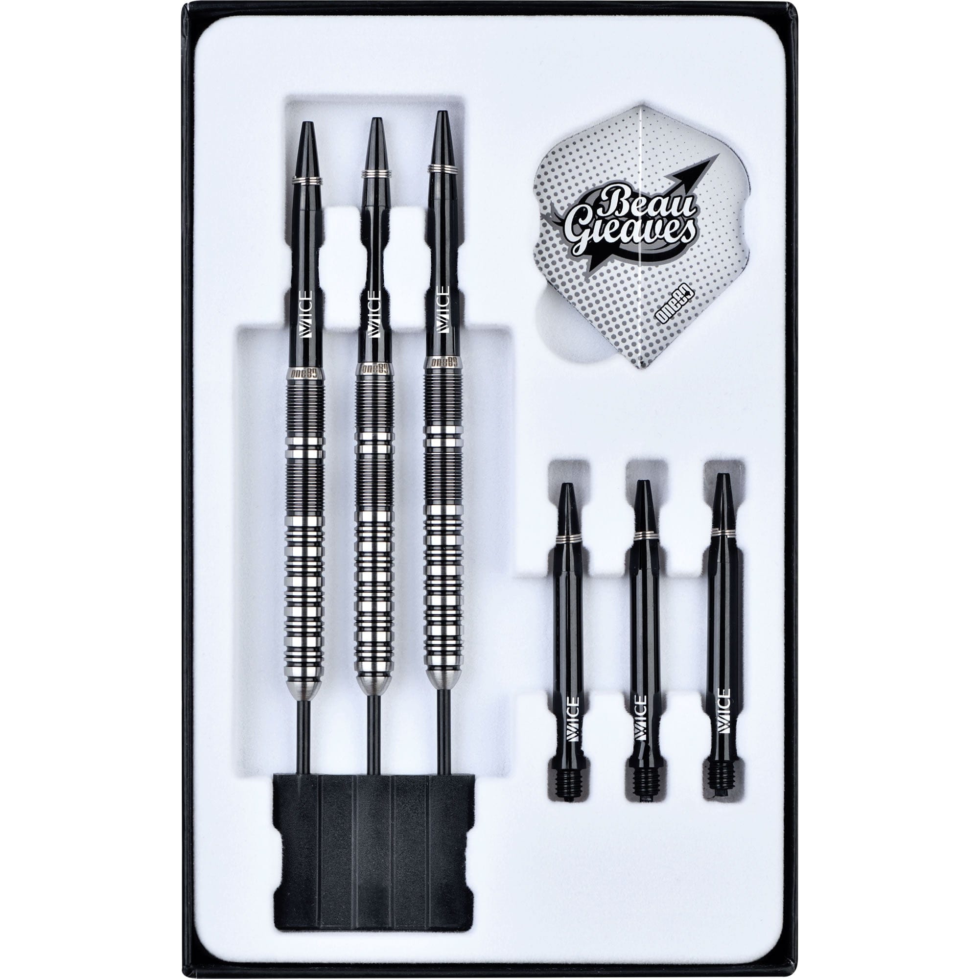 【One80】Beau Greaves HD バレル One80 Beau Greaves Darts - Steel Tip - HD - Black & Silver