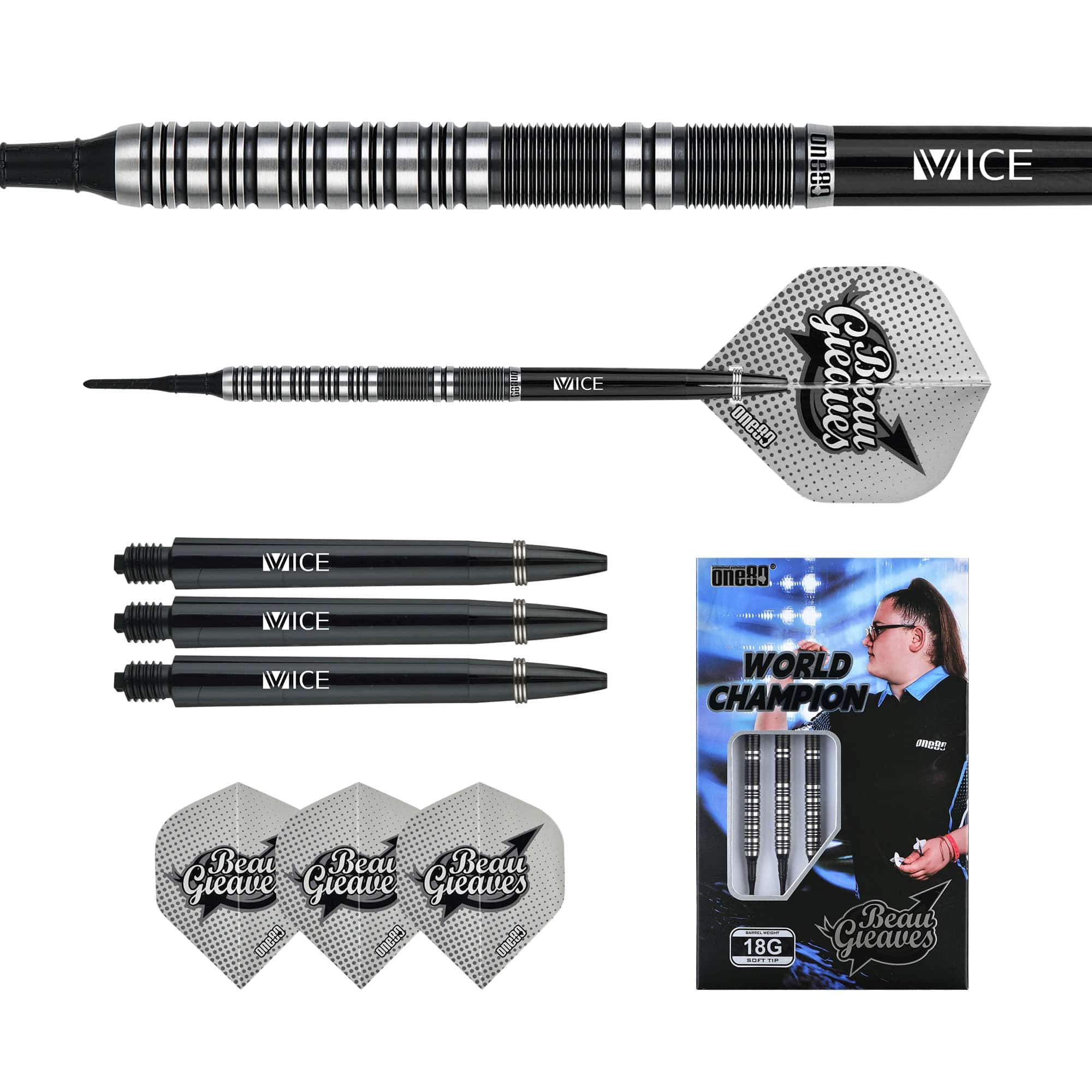ONE80 One A -ATi BEAU GREAVES BLACK EDITION 2BA 18g Bow