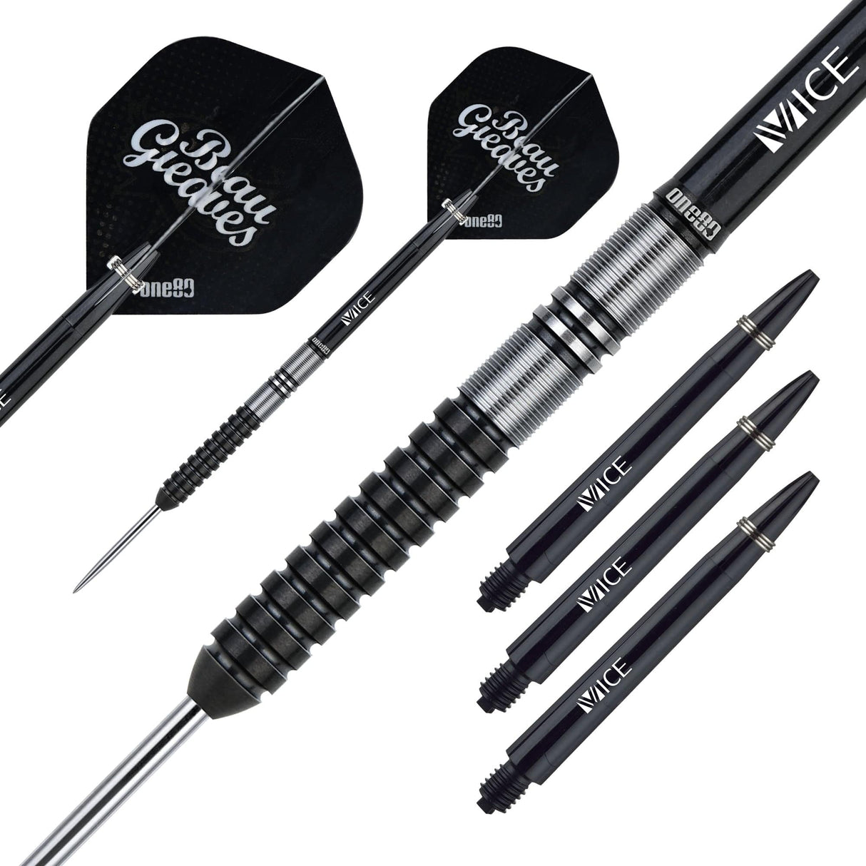 One80 Beau Greaves Darts - Steel Tip - VHD - Black Edition