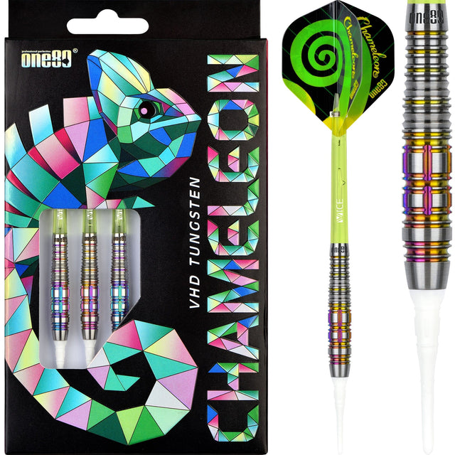 One80 Chameleon Darts - Soft Tip - Emerald - 20g 20g