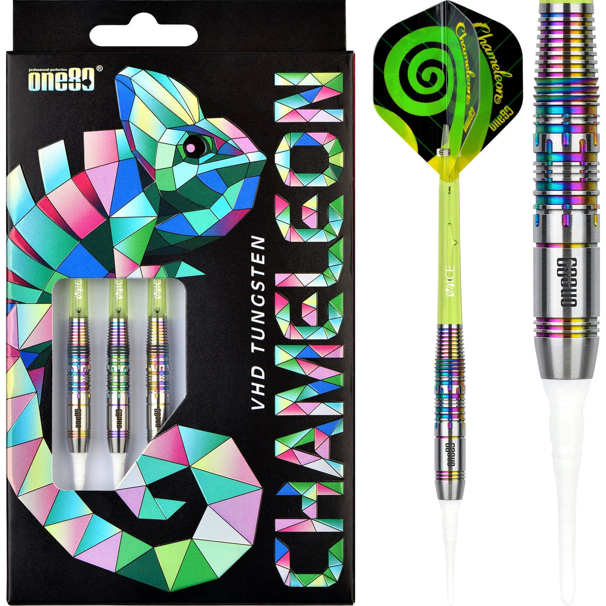 One80 Chameleon Darts - Soft Tip - Peridot - 18g 18g