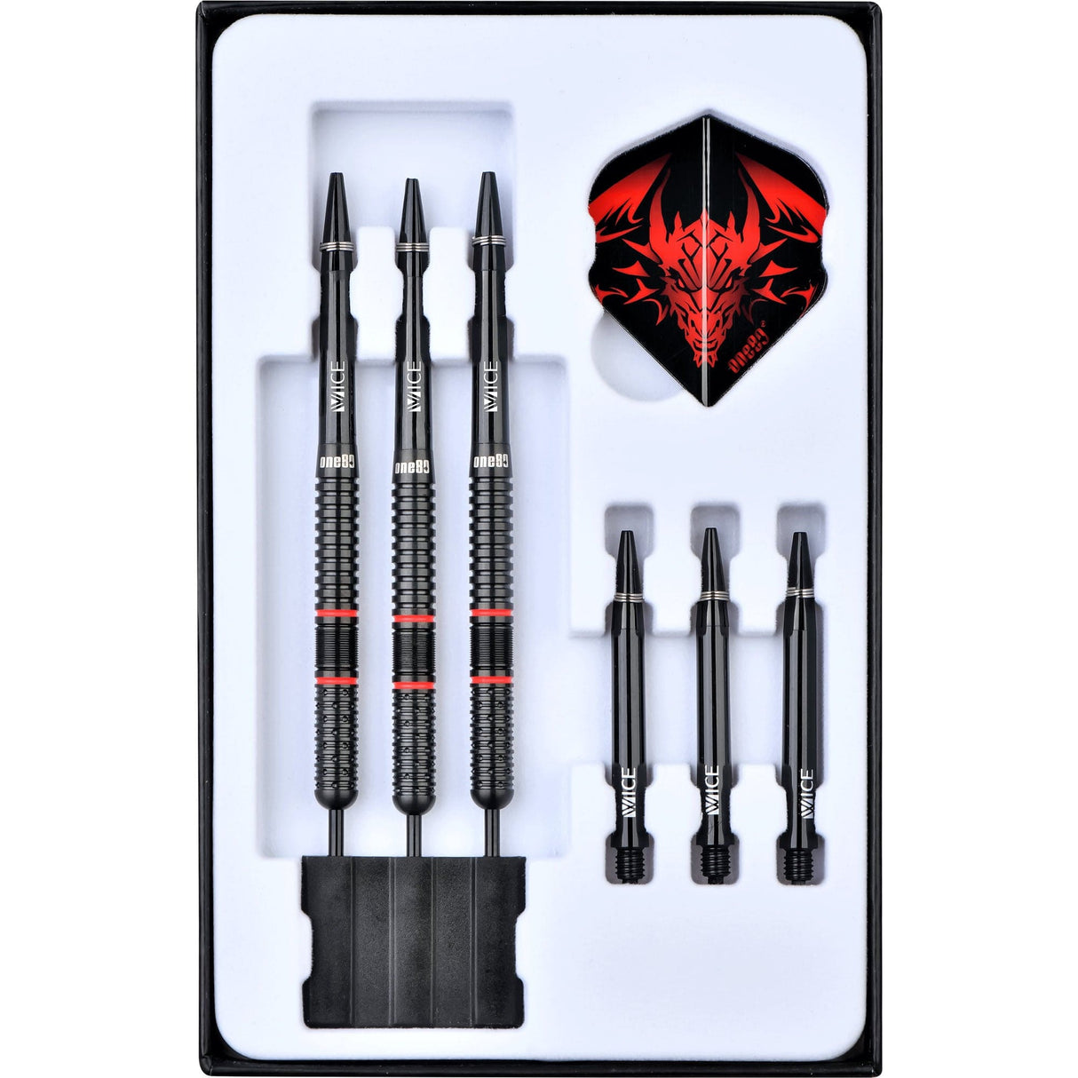 One80 Jim Williams Darts - Steel Tip - Black & Red