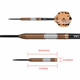 One80 Luxor Beta Darts - Steel Tip - Bronze