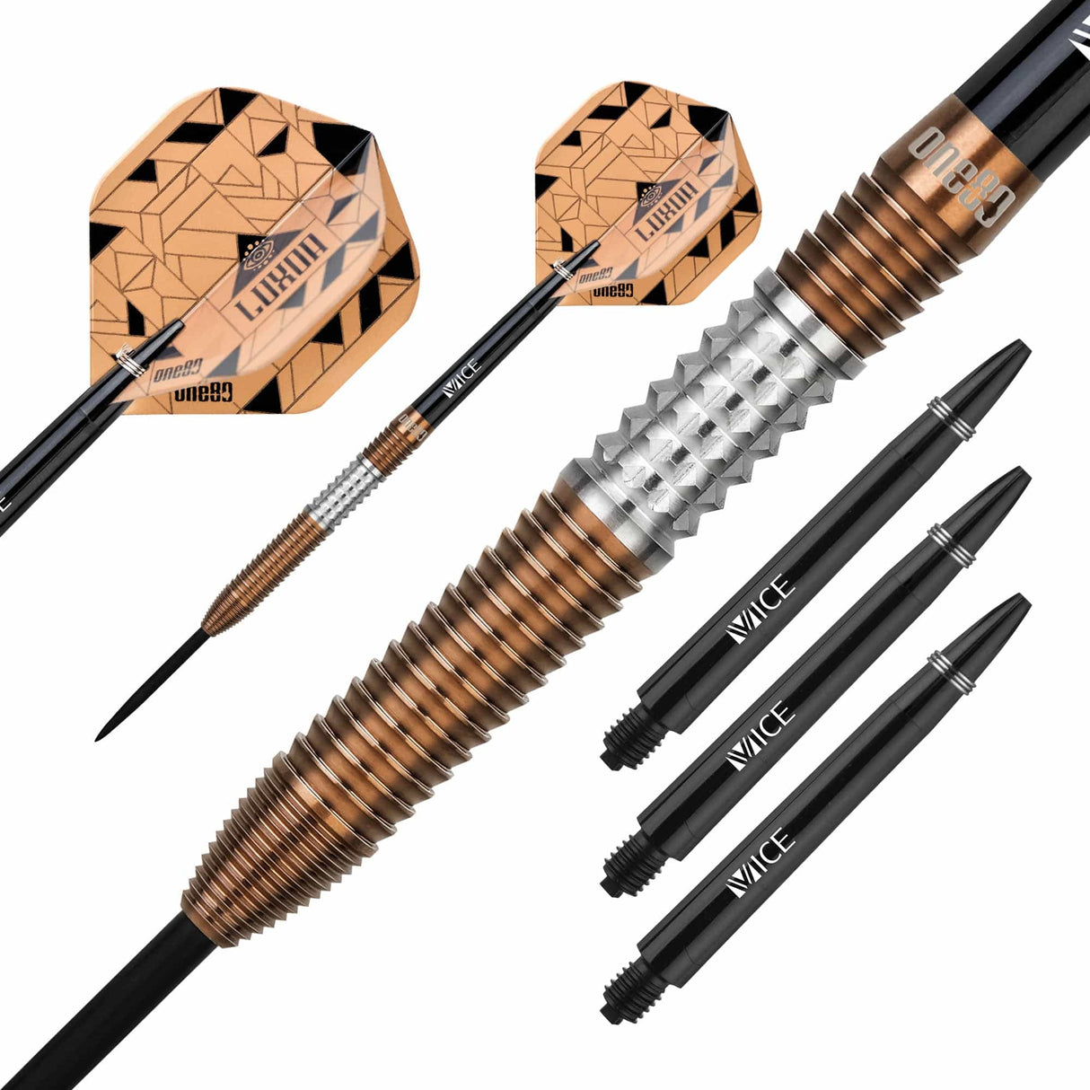 One80 Luxor Beta Darts - Steel Tip - Bronze