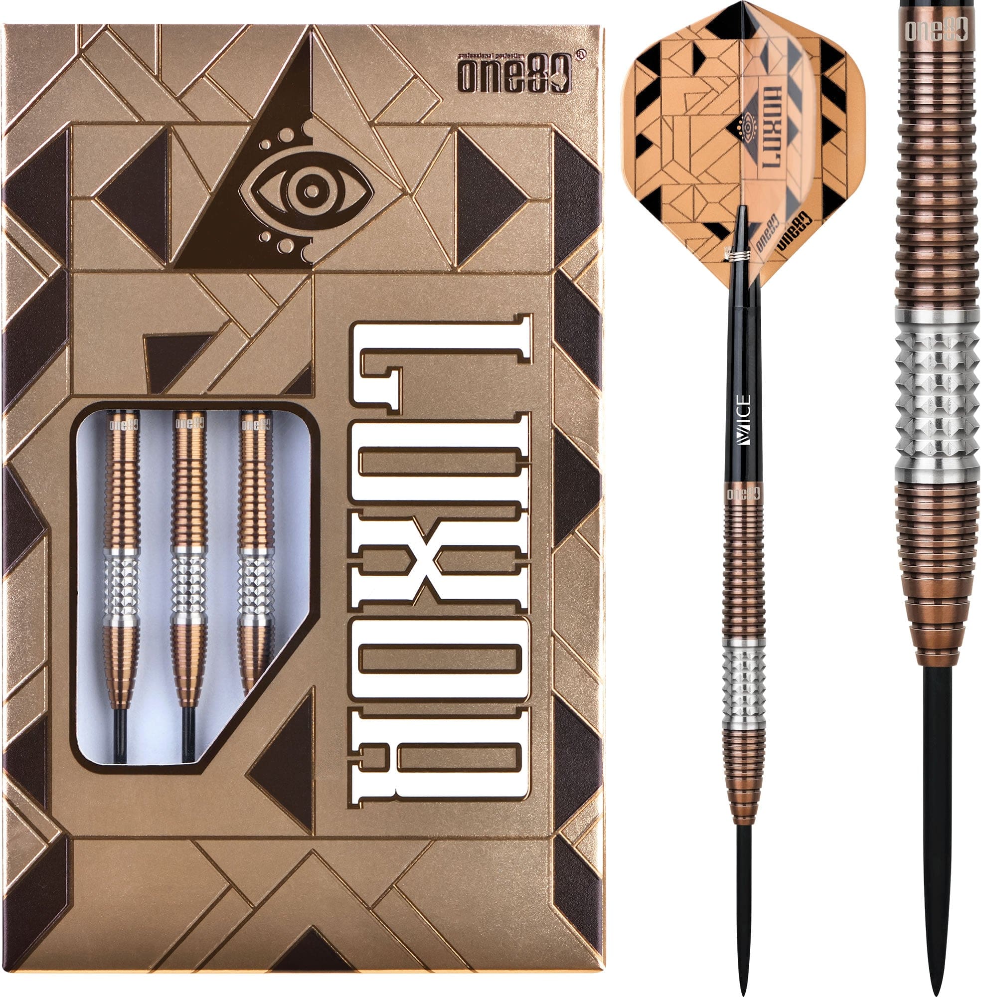 One80 Luxor Gamma Darts - Steel Tip - Bronze