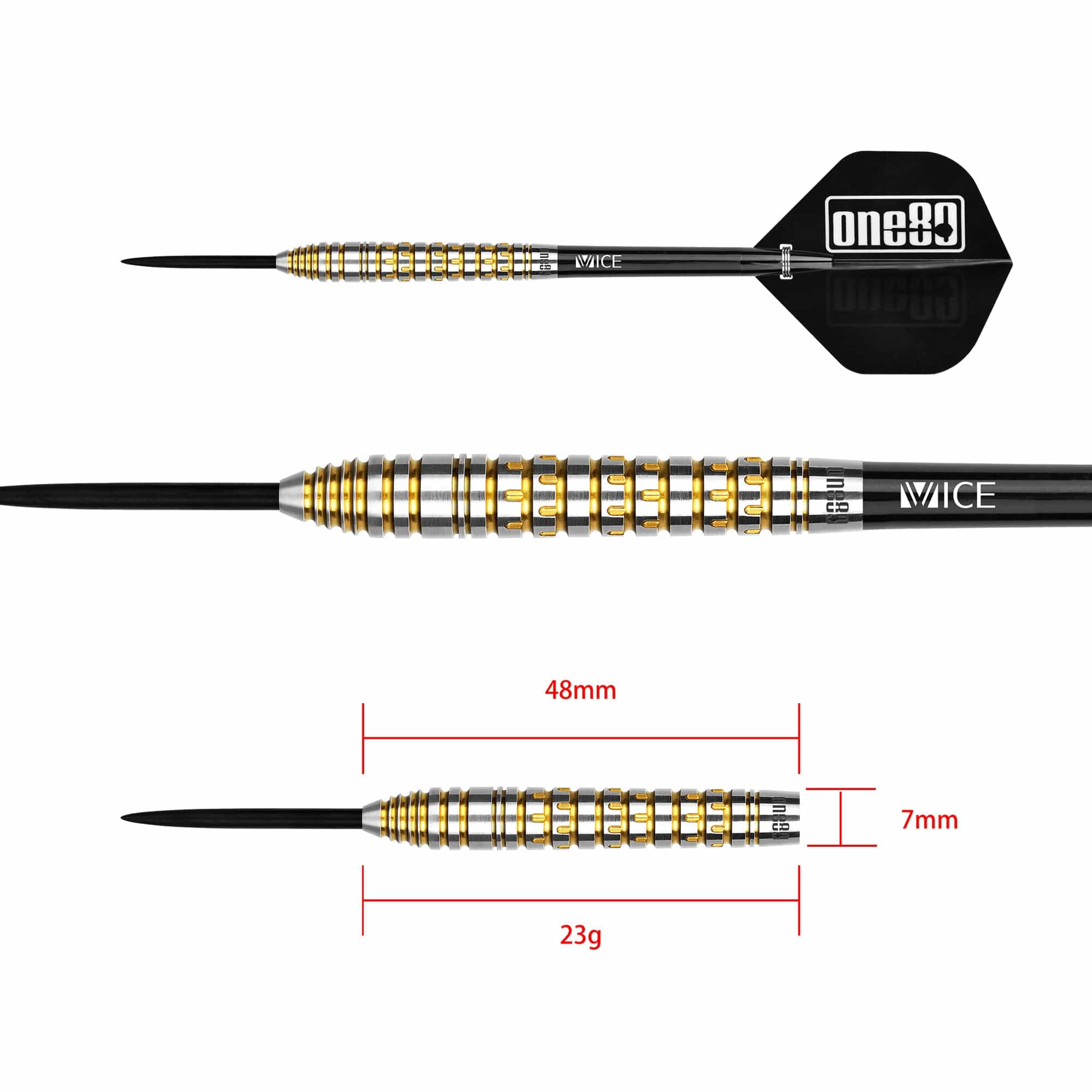 One80 Matt Mullen Darts - Steel Tip - Magic - Signature - 23g