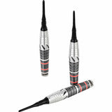 One80 Mick Lacey Darts - Soft Tip - Lone Wolf - Black & Red - 19g 19g