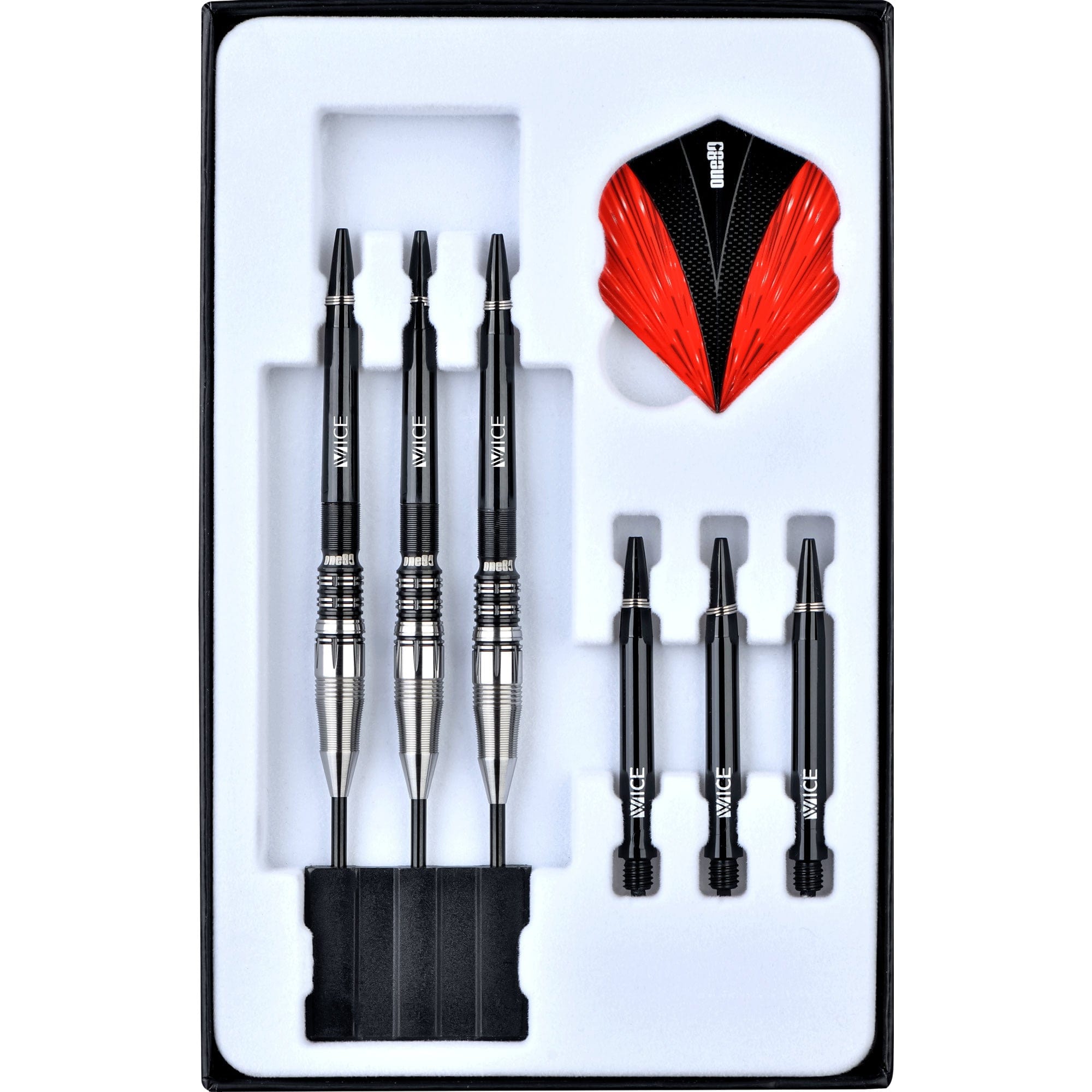 One80 Niko Springer Darts - Steel Tip - Signature - Black