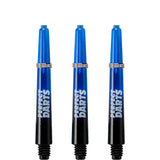 Perfect Darts - Two Tone Shafts - Polycarbonate - Black & Blue - 3 Sets Pack Tweenie