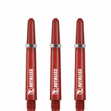 Ruthless Deflectagrip Dart Shafts - Nylon Stems with Springs - Red Tweenie