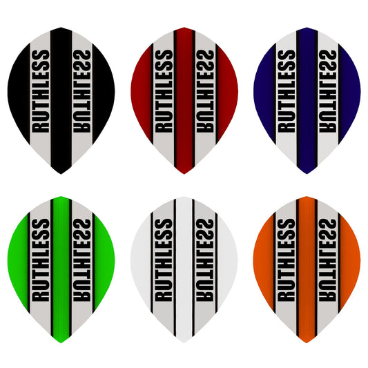 Ruthless - Clear Panel - Dart Flights - 100 Micron - Pear