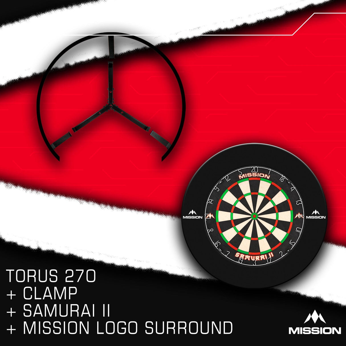 Mission Torus 270 & Torus Clamp & Samurai II & Mission Logo Surround