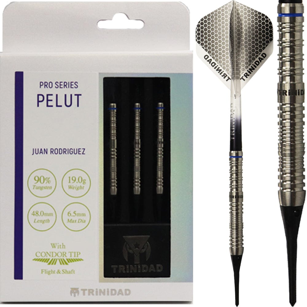 Trinidad Pro - Soft Tip Darts - Juan Rodriguez - BW 19.0g - Pelut - 19g 19g