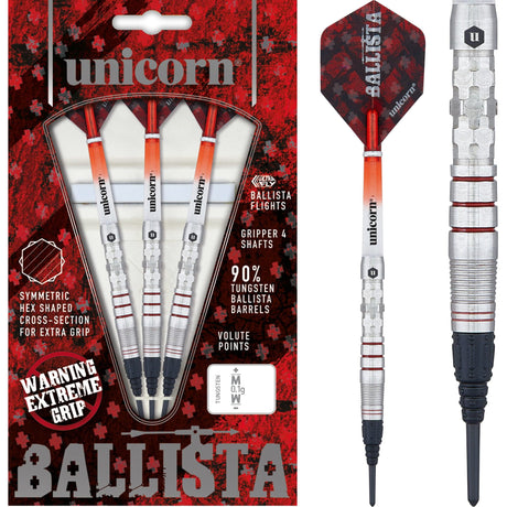 Unicorn Ballista Darts - Style 3 - Soft Tip - Extreme Hex Grip 18g