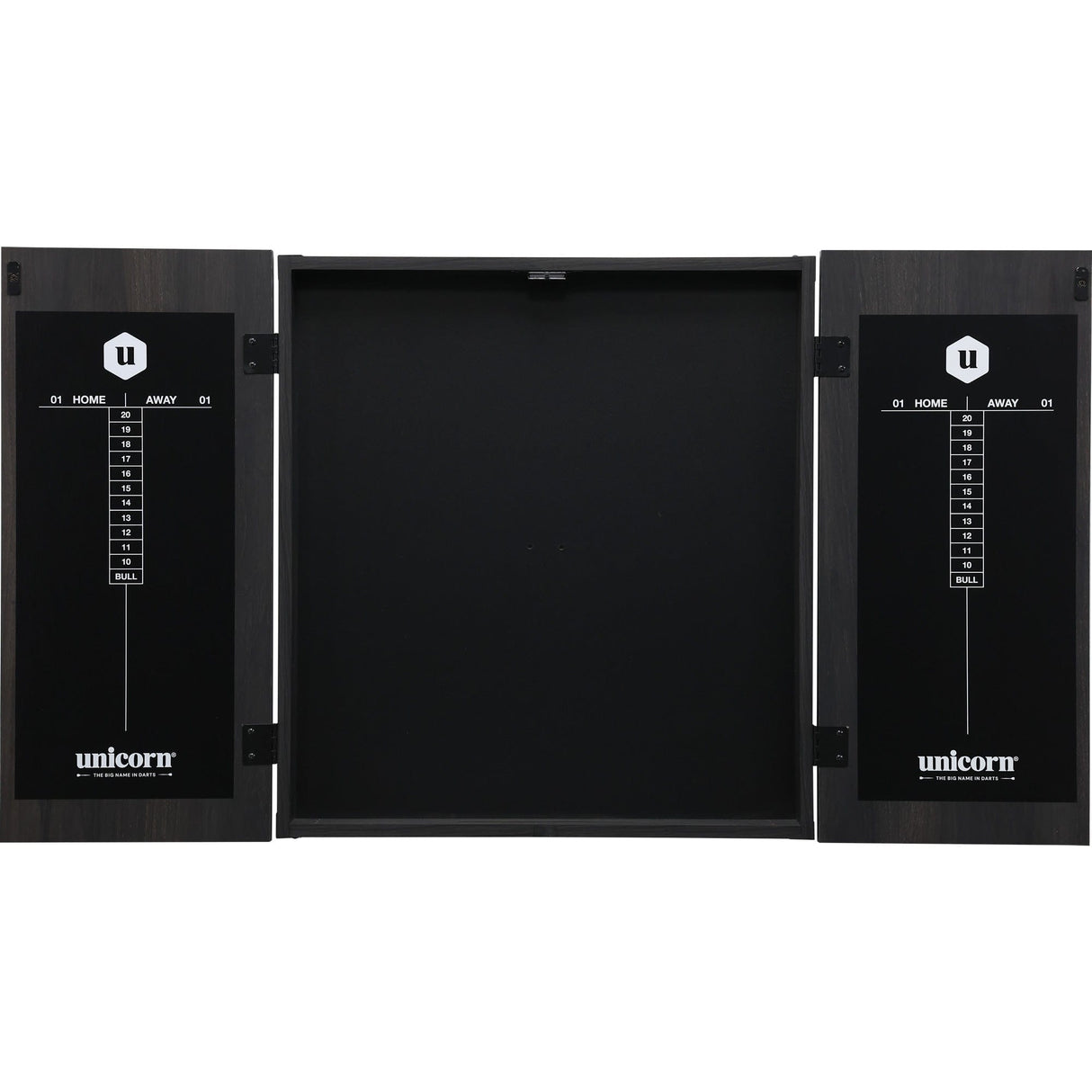 Unicorn Dartboard Cabinet - Maestro - Square - Black