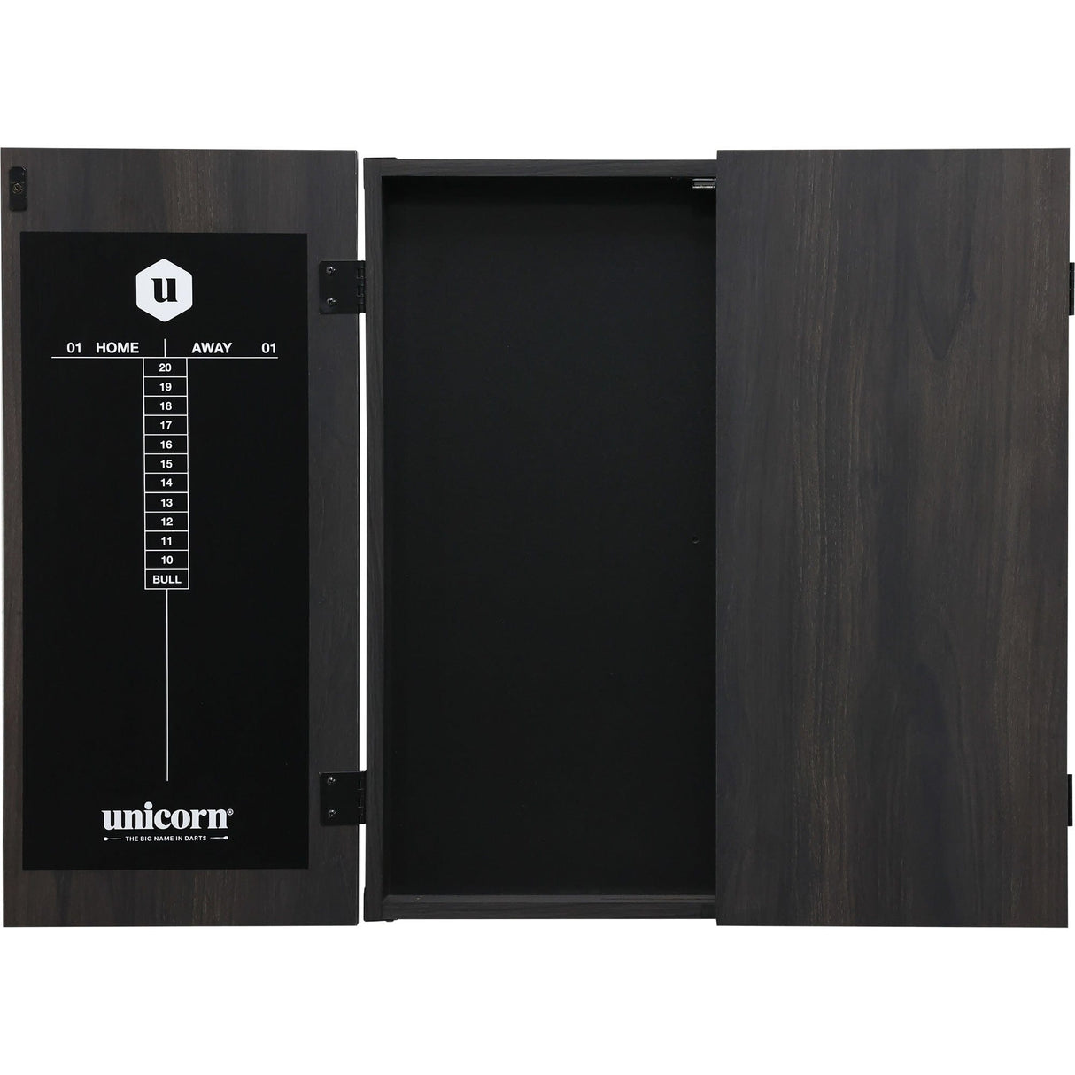 Unicorn Dartboard Cabinet - Maestro - Square - Black