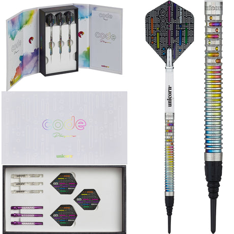 Unicorn Code Darts - Soft Tip - Gary Anderson - 18g-D9250 18g