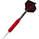 Unicorn Core Plus Win Darts - Steel Tip Brass - Rubberised Red