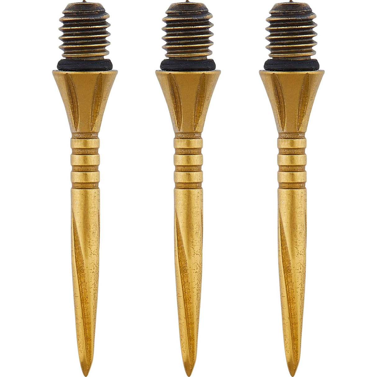 Unicorn Volute Conversion Dart Points - Steel Tip - 27mm - Ringed - Gold