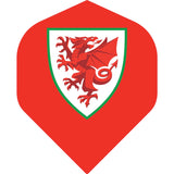 Wales FA - Dart Flights - 100 Micron - No2 - Std - Welsh \ Cymru - F1 - Crest