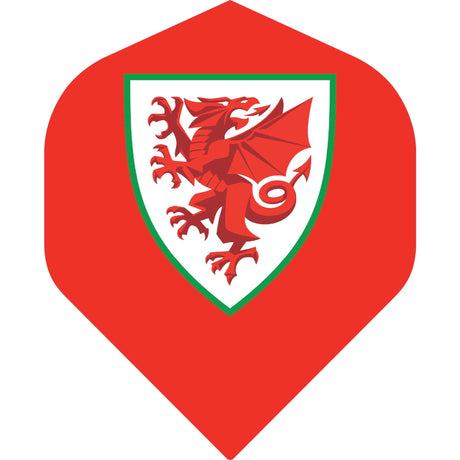 Wales FA - Dart Flights - 100 Micron - No2 - Std - Welsh \ Cymru - F1 - Crest