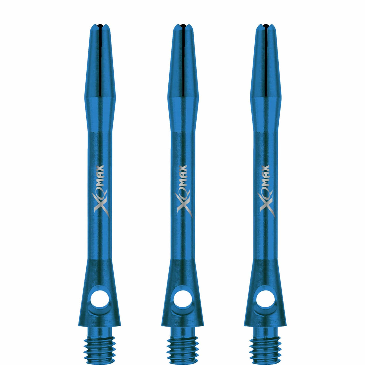 XQMax Aluminium Dart Shafts - Metal Dart Stems - Blue Tweenie