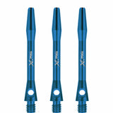 XQMax Aluminium Dart Shafts - Metal Dart Stems - Blue Tweenie
