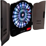 XQMax Electronic Dartboard in Cabinet - Mulitplayer - with 6 Darts - 48 Games - Bern